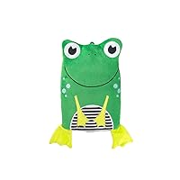 Kids Hot Water Bottle with Animal Cover (0.8L, Smiley Frog) Eco Hot Water Bottle, Made in Germany, Soothing Comfort and Warmth, Helps Relief Stomach Ache