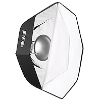 60 cm Octagonal Softbox and Beauty Dish Photo Studio Combination with Bowens Speedring for Bowens, Perfect for Portrait, Product Photography and Video Shooting