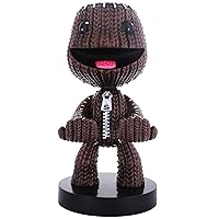Exquisite Gaming: Sackboy: A Big Adventure - Sackboy - Original Mobile Phone & Gaming Controller Holder, Device Stand, Cable Guys, Sony Licensed Figure