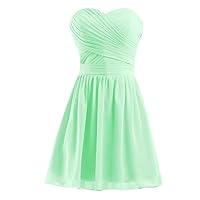 Lorderqueen Women's Simple Sweetheart Short Bridesmaid Dress Homecoming Dresses