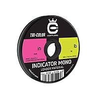 Cortland Indicator Mono Leader Tri-Color - 50ft