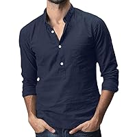 Linen Shirts,Long Sleeve Loose Plus Size Shirt Baggy 2024 Trendy Casual T-Shirt Pocket Blouse Tees Top