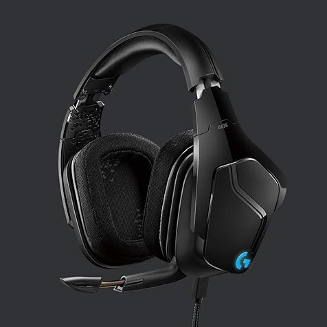 Logitech G635 DTS:X 7.1 Surround Sound LIGHTSYNC RGB PC Gaming Headset, Pro-G 50 mm drivers DTS Headphone:X 2.0 surround, Gaming Headset with Full & Cinematic Sound (Renewed)