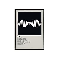 Arctic Monkeys poster, Arctic Monkeys AM 2013 album tracklist poster, Arctic Monkeys print, Rock posters, Rock music wall art, Music room decor (18x24 inches)