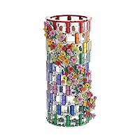 Newcomer Flower Vase Building Kit, DIY Building Bricks Bottle Model Compatible with 10280 Flower Bouquet, 473 Pcs