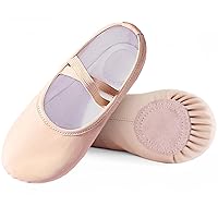 Kids Ballet Slippers, Split Sole Practice Dance Shoes for Toddler, Girls Yoga Flat Shoes