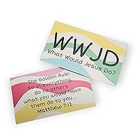 WWJD What Would Jesus Do Matthew 712 The Golden Rule Inspirational Pocket Card 100 Pack