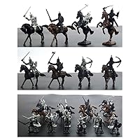 28 Pcs Medieval Knights Toys Figurines for Kids Children Medieval Playsets, Military Soldier Model Medieval Warrior Ancient Soldier Model Toy Set(Can be Delivered Within Seven Days)