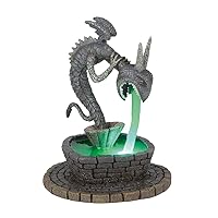 Department56 Nightmare Before Christmas Village Accessories Town Square Fountain Lit Resin Figurine, 5