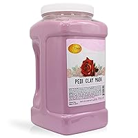 SPA REDI - Clay Mask, Sensual Rose, 128 Oz - Pedicure and Body Deep Cleansing, Skin Pore Purifying, Detoxifying and Hydrating - Natural Bentonite Clay, Infused with