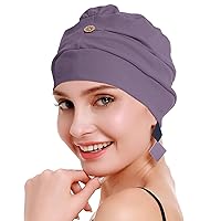 Cotton Chemo Turbans for Women Cancer Hairloss hat - Cotton Lightweight Headwear Sealed Packaging