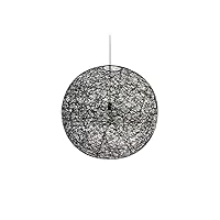 Simple Nordic Single Head Pendant Light Fiber Shade LED Profession Iron Material Art Simple Chandelier Kitchen Restaurant Bar Barn Warehouse LOFT Living Room(Adjustable) Ceiling Light Lighting