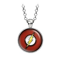 Flash Pendant Necklace, Flash Earrings, Comics Jewelry, Superhero League Necklace, Birthday Set, Wedding Party, Geeky Gifts, Nerdy Presents