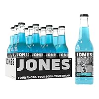 Jones Soda Co. Berry Lemonade Soda Flavor | 100% Cane Sugar Soda | Craft Soda Pop | Soda Soft Drinks | 12 Oz Glass Bottle Soda | 12 Pack Soda