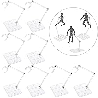 XISTEST xistest action figure stand, 8 pcs assembly action figure display  holder base doll model support stand compatible with hg rg
