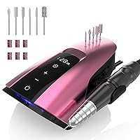 Nail Drill Machine,35000RPM Professional Electric Nail Drill Machine,Portable Electric Efile Drill,Buffing,Removing Acrylic Nails,Gel Nail,Rose Gold