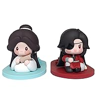 Heaven Official's Blessing: Tian Guan Ci Fu Hua Cheng Xie Lian Desktop Cellphone Stand Action Figures Anime Cartoon Character Dolls (one Pack,Lian and Huacheng)