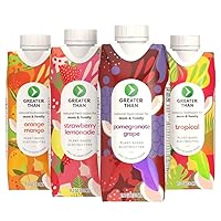 Greater Than Lactation Supplement Support, Coconut Water, Vitamins & Electrolyte Drink for Breastfeeding, Breast Milk & Immune Support, Lactation Cookies Alt, Gluten Free, Low Sugar, 8 Variety Pack