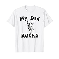 My Dad Rocks Shirt Girl Dad Shirt Dad's Day Gift Fathers Day T-Shirt