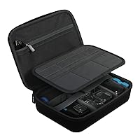 JSVER Hard Case for GoPro Cameras Carrying Case For Gopro Hero 12/11/10/9/8/7/AKASO EK7000/AKASO Brave 4 4K /Brave 7 LE/Brave 8/AKASO V50X /insta360 and Other Action Cameras