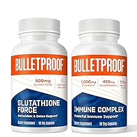 Bulletproof Immunity Bundle, Bundle and Save with Immune Complex, 90 Capsules, and Glutathione Force, 90 Capsules, Antioxidants, Vitamin C, and Elderberry kit