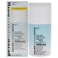 Peter Thomas Roth | Water Drench Broad Spectrum SPF 45 Hyaluronic Cloud Moisturizer | SPF Moisturizer for Face, Lightweight and Water-Resistant, 0.67 fluid ounces (Pack of 1)
