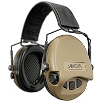 Sordin Supreme MIL AUX Active Ear Defenders - for Military & Special Forces - Leather Band & Foam Kits