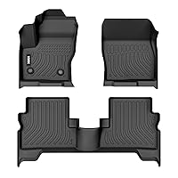 Floor Mats Compatible for 2013-2019 Escape/C-Max, Car Mats All Weather Custom Floor Liners Full Set Include 1st and 2nd Row Front & Rear, Automotive Floor Mats TPE Black