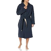 Mens French Terry Cotton Robe With Iconic Flag Belt Detail