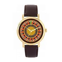 Roulette Wheel Watch Ladies 38mm Case 3atm Water Resistant Custom Designed Quartz Movement Luxury Fashionable