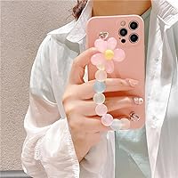 Flower Bracelet Phone Case for Samsung Galaxy S22 S21 Ultra S20 FE S10 Plus A23 A73 A53 A33 A72 A52 A22 A12 A03 Cover,Pink,for Samsung S22 Ultra