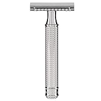 MÜHLE Grande R89 Double Edge Safety Razor (Closed Comb) | Perfect for Everyday Use | Barbershop Quality Close Smooth Shave | Luxury Razor for Men