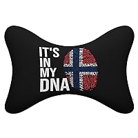 It's in My DNA Norway Flag 2 Packs Car Headrest Pillows Bone Shaped Memory Foam Pillow Neck Pillow for Driving Sleeping One Size