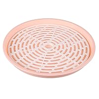 Round Double-layer Drain Tray Coffee Table Tray Plastic Tea Tray Fruit Tray Drain Basket Bowl Racks For Home Living Room Fruit Storage Baskets Stand