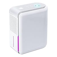 3 In 1 Small Humidifier Dehumidifier Combo With Air Filtration, Humidifiers Dehumidifier For Home Bedroom With Drain Hose Temperature Display,4 Modes,7 Color LED Lights,Timer Set