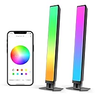 Smart LED Light Bars, RGBW Ambient TV Lighting, Works with Alexa, Google Home, Wi-Fi Bar Lights that Sync with Music, APP Control, 27 Preset Modes Support TV Backlights for Movies, Games