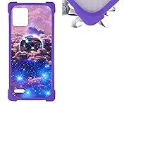 jioeuinly Case Compatible for Maxwest Astro 55r Phone Case PC backplane + Silicone Soft Frame Cover KB-ZI4347