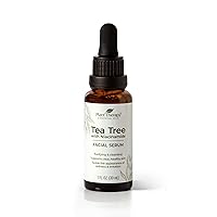 Tea Tree with Niacinamide Facial Serum 1 oz with Hyaluronic Acid, Witch Hazel, and Vitamin B3, Reduces the Appearance of Fine Lines & Wrinkles