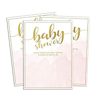 Baby Shower Invitation Card Printable Fill or Write In Blank Invites Party Supplies Pack Of 28