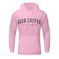 Trendy Hoodies,Graphic Printed Letter Hoodies Long Sleeve Plus Size Loose Pullover Sweatshirt 2023 Workout Tops