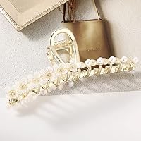 Double Layer Pearl Crystal Hair Claw For Women Gold Color Hairpins Metal Hair Accessories Pincer Barrette Hair Clip 2278A
