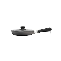 Sori Yanagi Iron Frying Pan, 7.1 inches (18 cm), Double Fiber Line Nitride Treatment, Lid Included, Induction Compatible