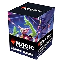 Ultra Pro - March of the Machine 100+ Deck Box ft. Bright-Palm, Soul Awakener for MTG, Store & Protect Gaming Cards, Valuable Trading Cards, Self Locking Lid, Store 100 Double Sleeved Cards