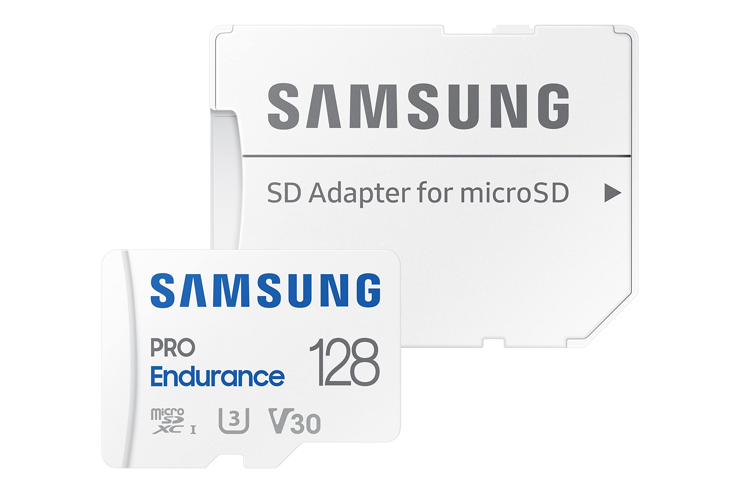 SAMSUNG PRO Endurance 128GB MicroSDXC Memory Card with Adapter for Dash Cam, Body Cam, and security camera – Class 10, U3, V30 (‎MB-MJ128KA/AM)