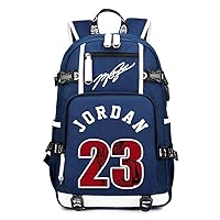 Basketball Player 23 Student School Bag, Laptop Backpack, Ultra-Light Travel Bag, For Men And Women (Blue2)