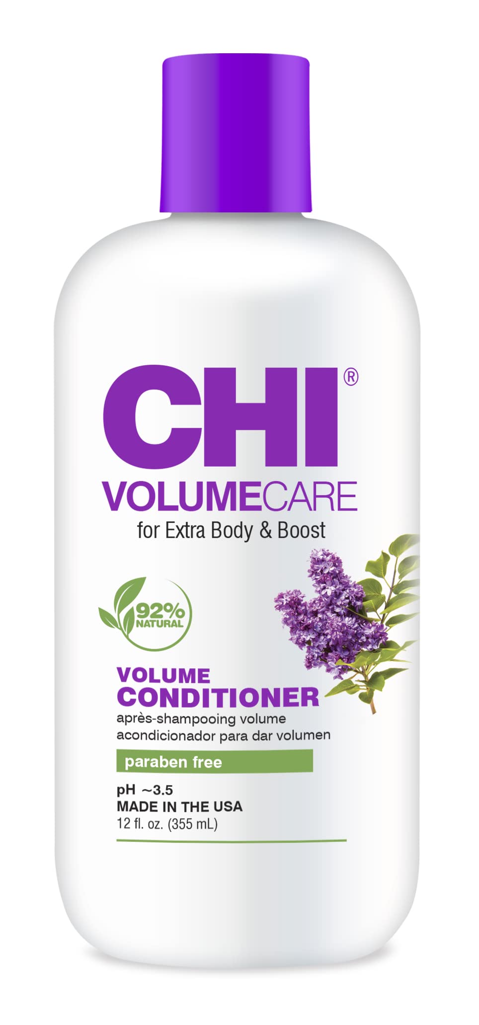 CHI VolumeCare - Volumizing Conditioner 12 fl oz - Increases Volume on Thin, Fine, or Flat Hair for Extra Body and Boost Without Weighing It Down