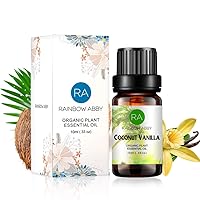 Coconut Vanilla Essential Oil 10 ml - Organic Plant Premium Grade Blend Essential Oil for Aroma, Skin Care, Diffuser