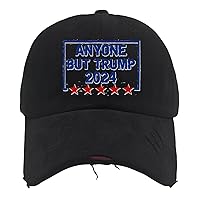 Anyone But Trump 2024 Trucker Hat Women Hats AllBlack Mens Sun Hat Gifts for Mom Golf Cap
