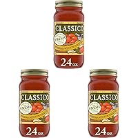 Classico Marinara with Plum Tomatoes & Olive Oil Pasta Sauce (24 oz Jar) (Pack of 3)