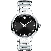 Movado Luno 0607041 Silver Stainless-Steel Swiss Quartz Fashion Watch